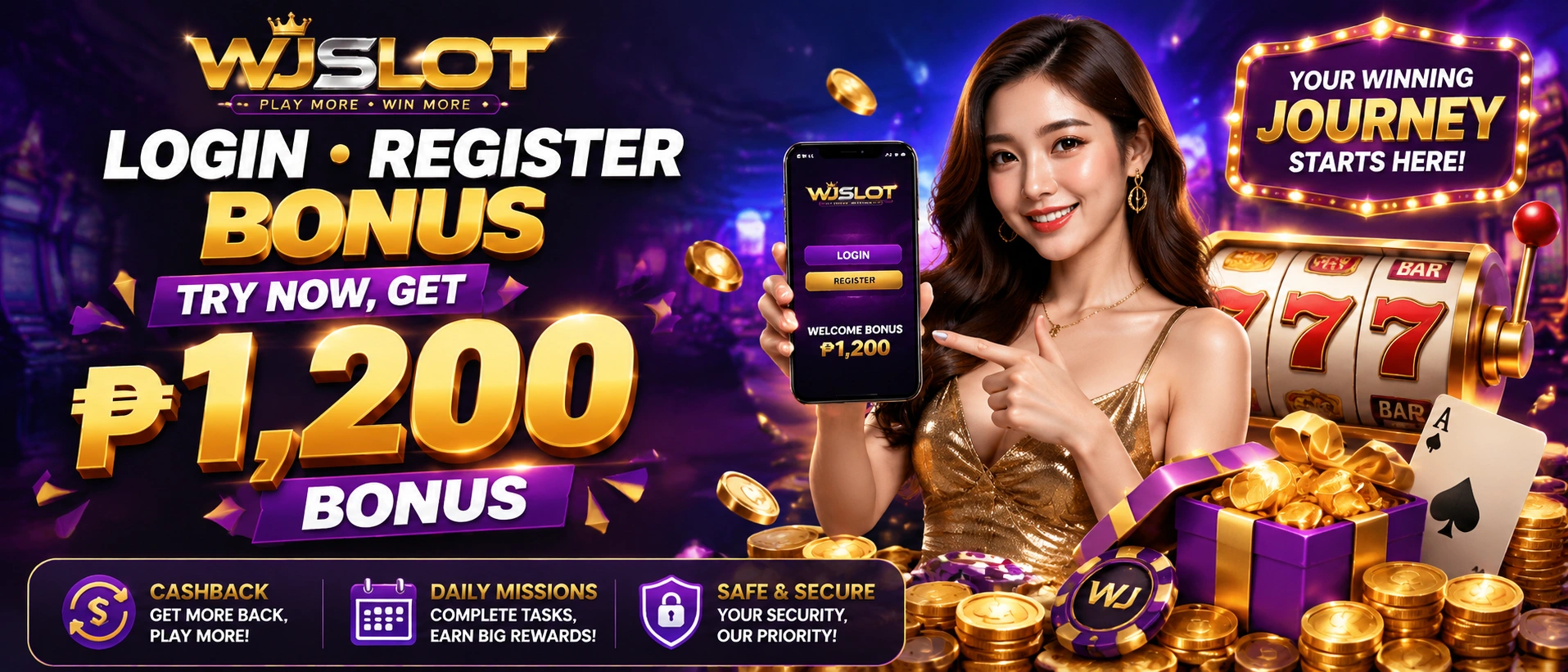 wjslot promotions hero banner